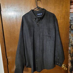 Faux suede shirt